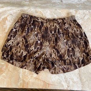 Snakeskin Dress Shorts